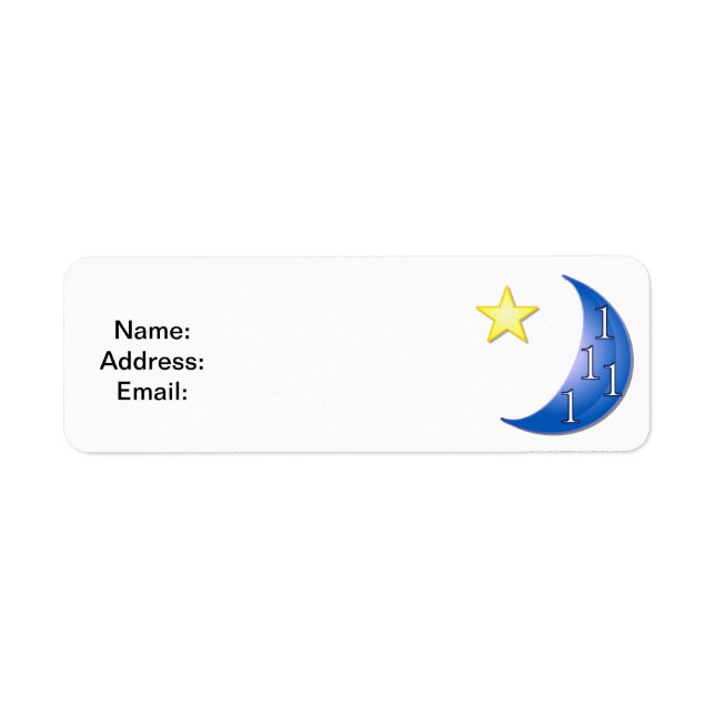 Blue Moon Customizable Label (Front)