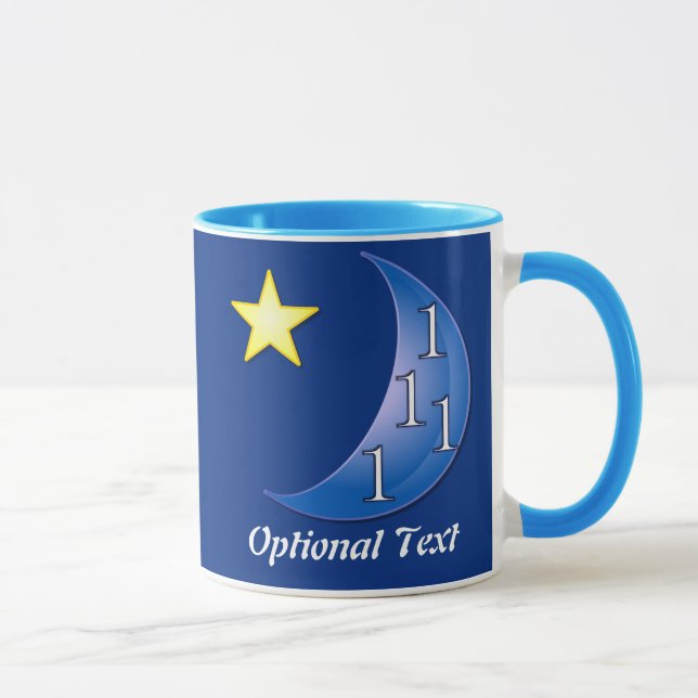 Blue Moon Customizable Mug (Right)