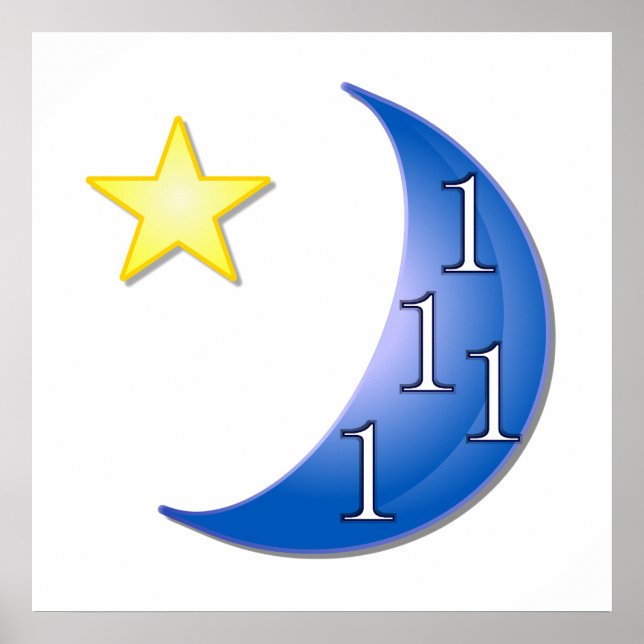 Blue Moon Customizable Poster (Front)
