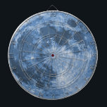 Blue Moon Dartboard<br><div class="desc">A big, blue, full moon, on maternity top bellies, t-shirts, announcement cards, novelty shower gifts.</div>