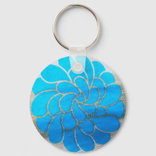 Blue Moon Design Keychain