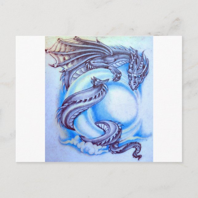 Blue Moon Dragon Postcard (Front)