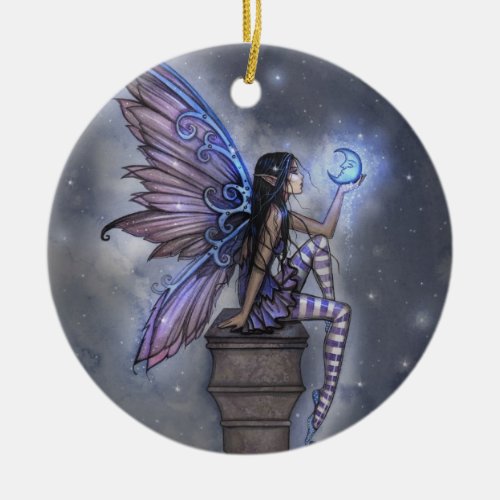 Blue Moon Fairy Fantasy Ornament