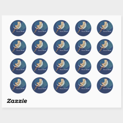 Blue Moon Fairy Stickers | Zazzle