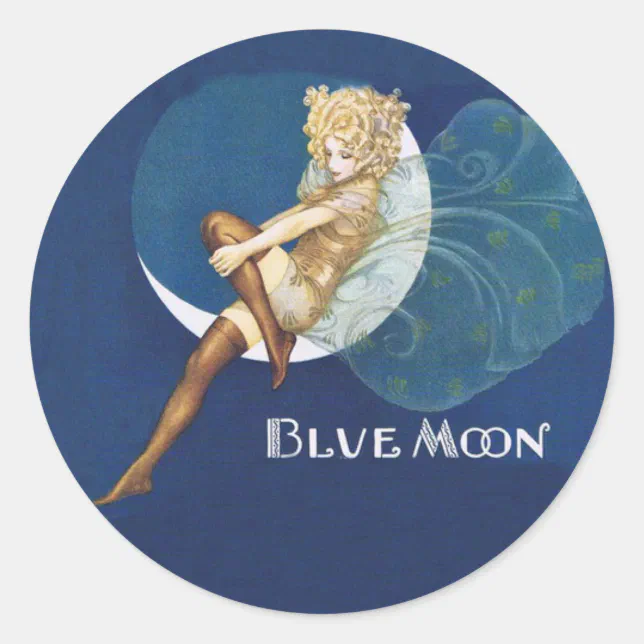 Blue Moon Fairy Stickers | Zazzle