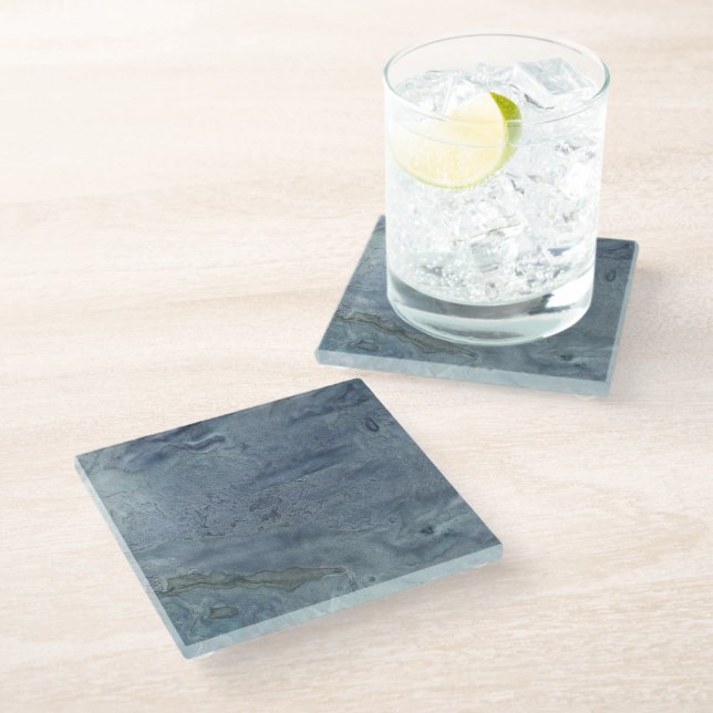 Blue Moon Glass Coaster (Angled)