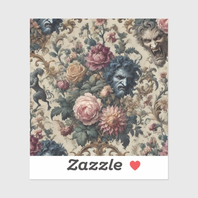 Blue Moon Grimoire – Gothic Victorian Sticker (Sheet)