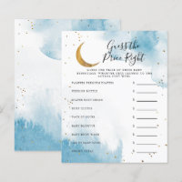 Blue Moon Guess The Price Right Baby Shower Game
