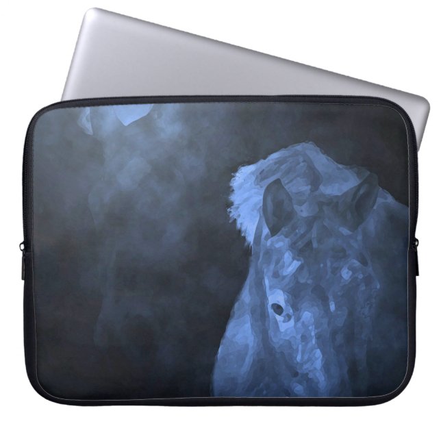 Blue Moon Horses Laptop Sleeve (Front)
