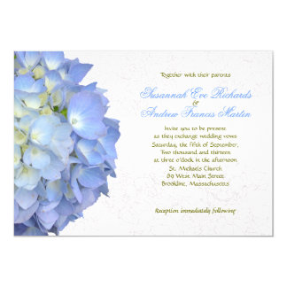 Hydrangea Wedding Invitations Announcements Zazzle Blue Moon Hydrangea Custom Wedding Invitation