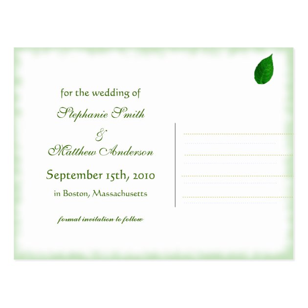 Blue Moon Hydrangea Wedding Save The Date Postcard