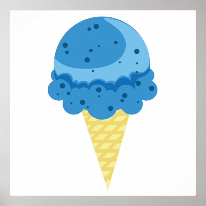 Blue Moon Ice Cream Poster