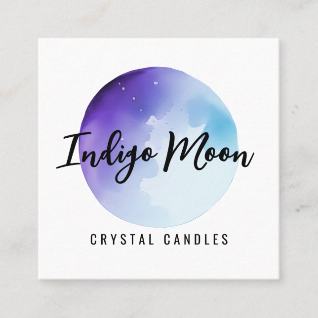 Blue Moon Logo Business Cards (Front)