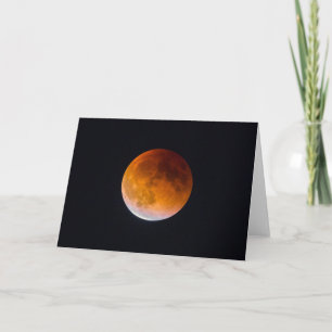 Blue Moon Lunar Eclipse Washington State Card