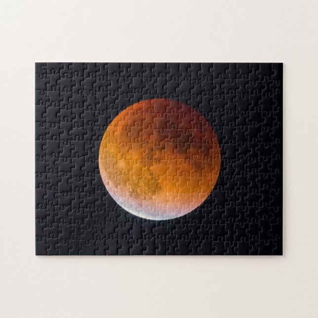 Blue Moon Lunar Eclipse | Washington State Jigsaw Puzzle (Horizontal)