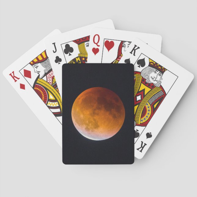 Blue Moon Lunar Eclipse | Washington State Poker Cards (Back)
