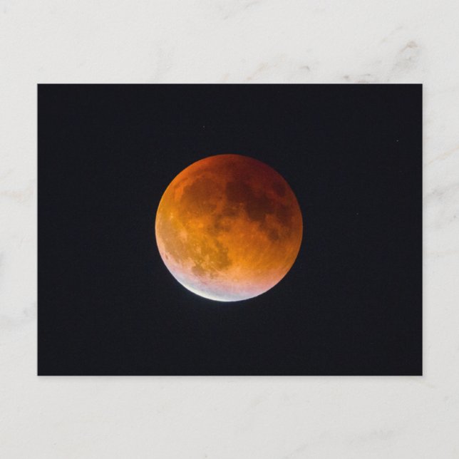 Blue Moon Lunar Eclipse | Washington State Postcard (Front)