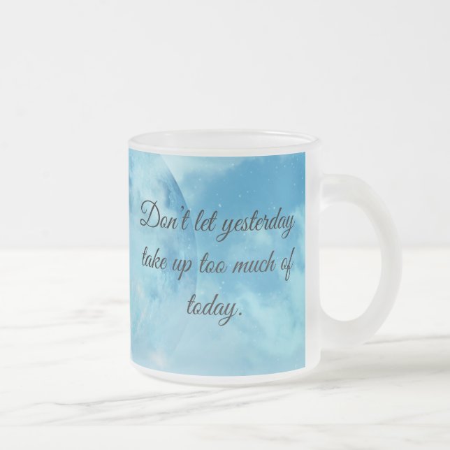 BLUE MOON MOTIVATIONAL QUOTES COFFEE MUG (Right)