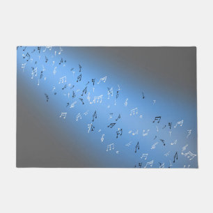 Blue Moon Musical Notes Doormat