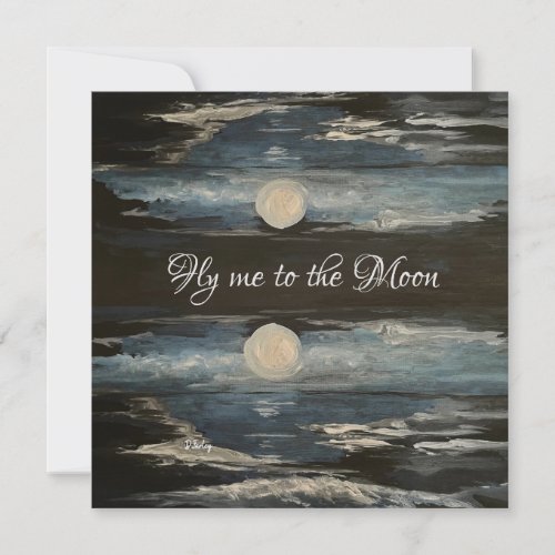 Blue Moon Note Card