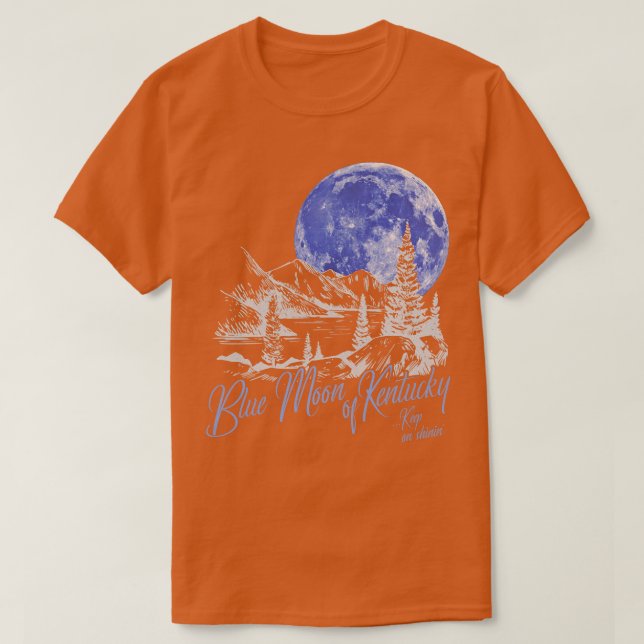 Blue Moon Of Kentucky T-Shirt (Design Front)