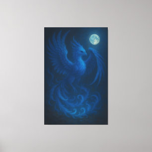 Blue Moon Phoenix · Fine Art Canvas Print