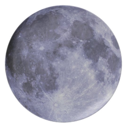 Blue Moon Plate | Zazzle.com