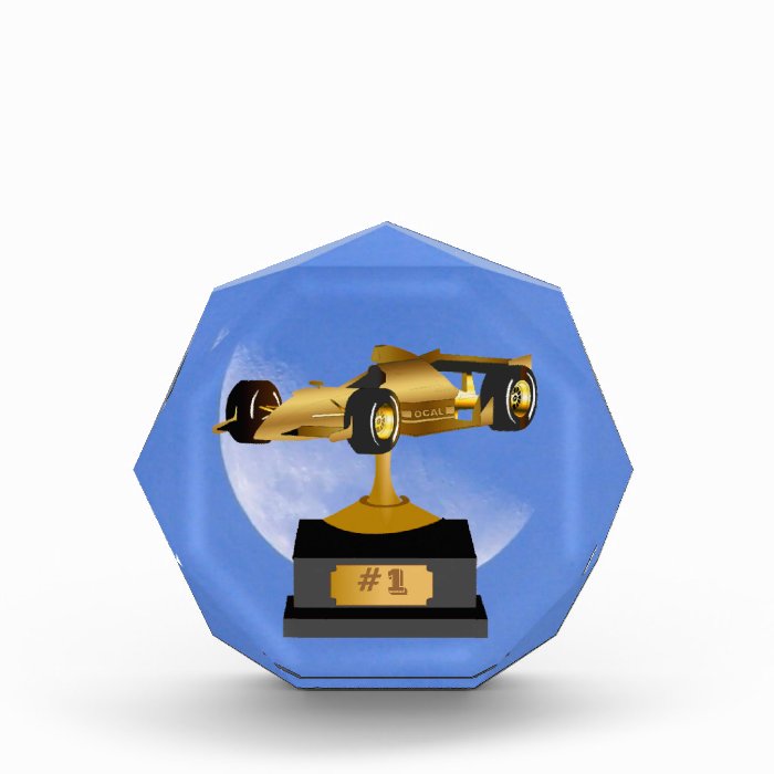 Blue Moon Race Car Trophy Award