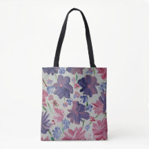 Blue Moon Rose Floral Tote Bag