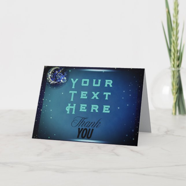 Blue Moon Thank You Card (Front)
