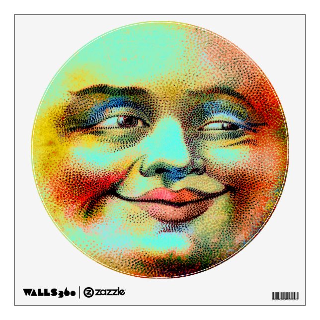 Blue Moon Wall Decal (Front)