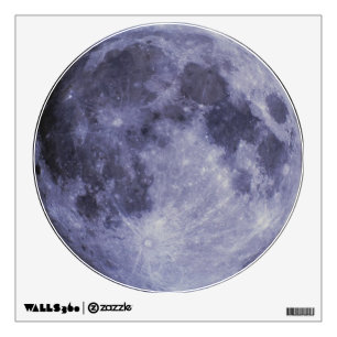 Blue Moon Wall Decal 12"x12"
