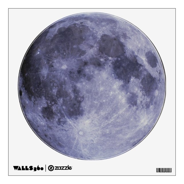 Blue Moon Wall Decal 12"x12" (Front)