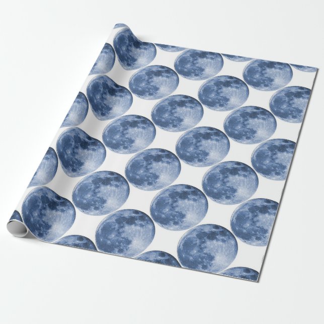 blue moon wrapping paper (Unrolled)