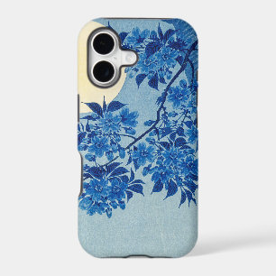 Blue Moonlit Tree: Japanese Cherry Blossom Night iPhone 17 Case