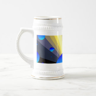 Blue Moons Gold Trim Stein