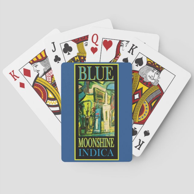 BLUE MOONSHINE INDICA POKER CARDS (Back)