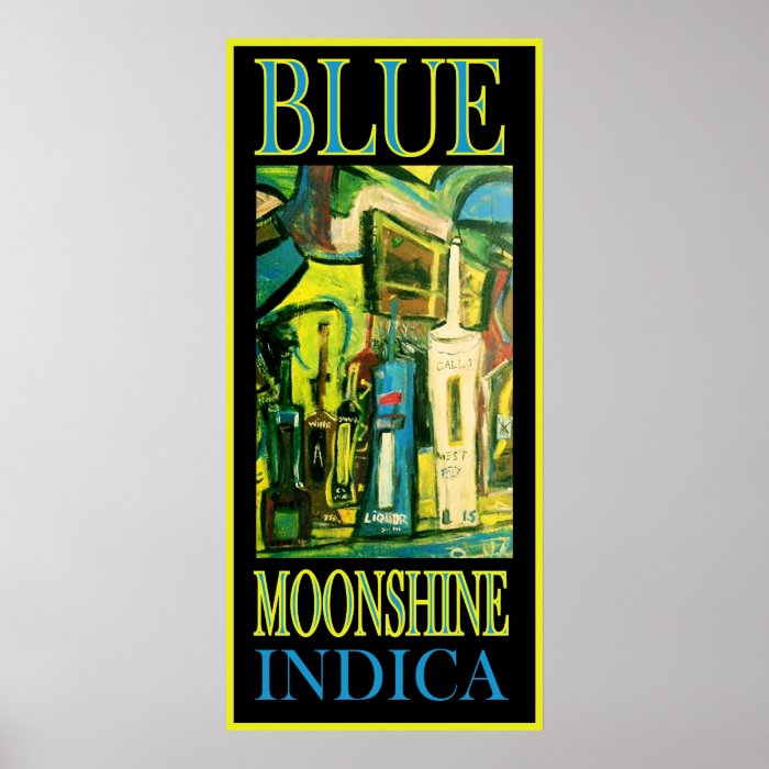 BLUE MOONSHINE INDICA PRINT