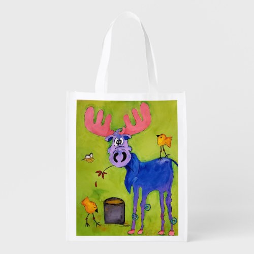Blue Moose Lunch Reusable Grocery Bag