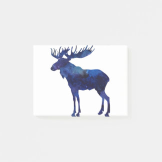 Blue Moose Silhouette Post-it Notes