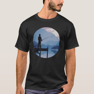 Blue Morning Dusk Fishing T-Shirt