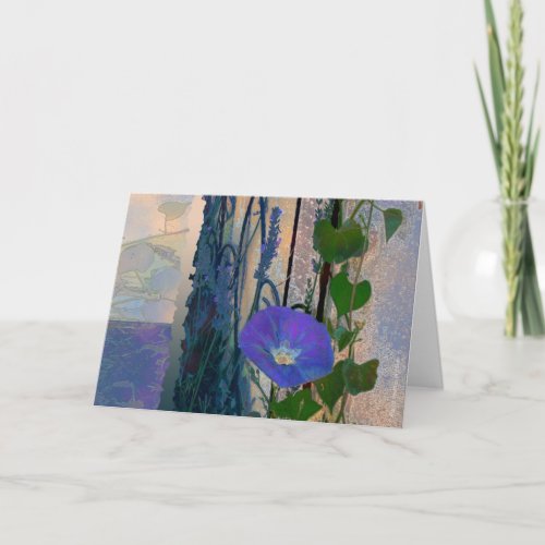 Blue Morning Glory Blend Card