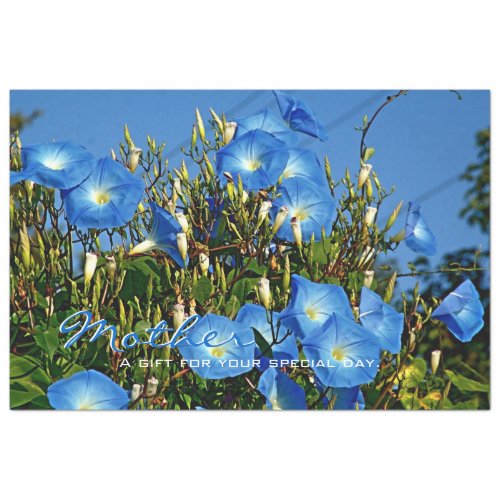 Blue Morning Glory_Personalized Tissue Paper