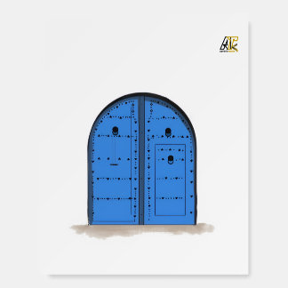 Blue Moroccan Door – Artistic Wall Foam Board Prin