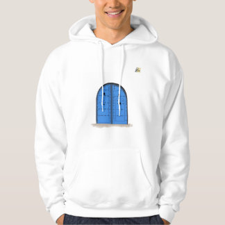 Blue Moroccan Door – Cozy Hoodie