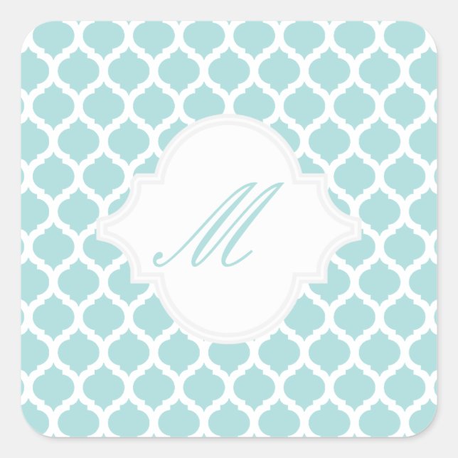 Blue Moroccan Pattern Stickers (Front)