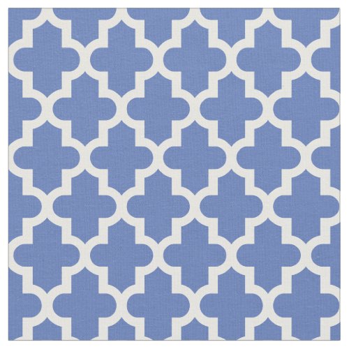 Blue Moroccan Print Fabric