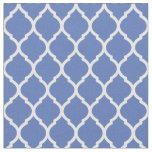 Blue Moroccan Quatrefoil Fabric