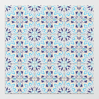 Blue Moroccan Style Floor Tiles Decals