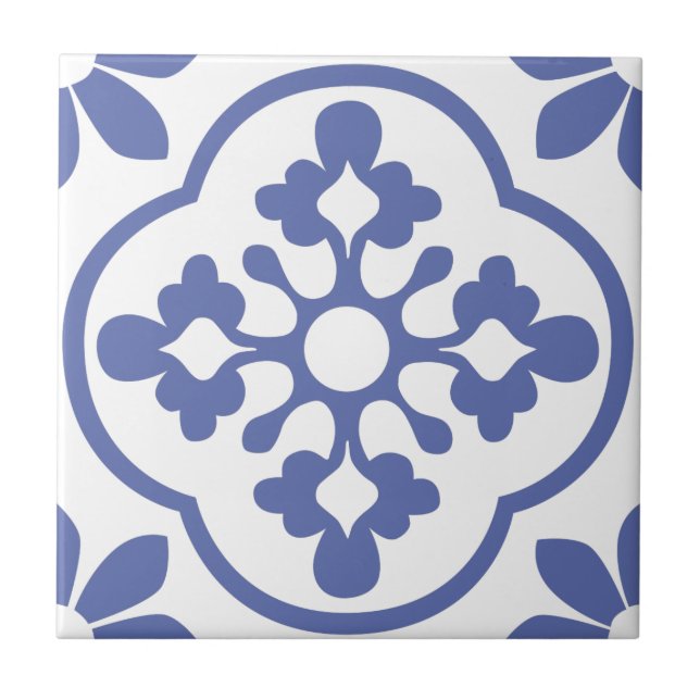 Blue Moroccan tile (Front)